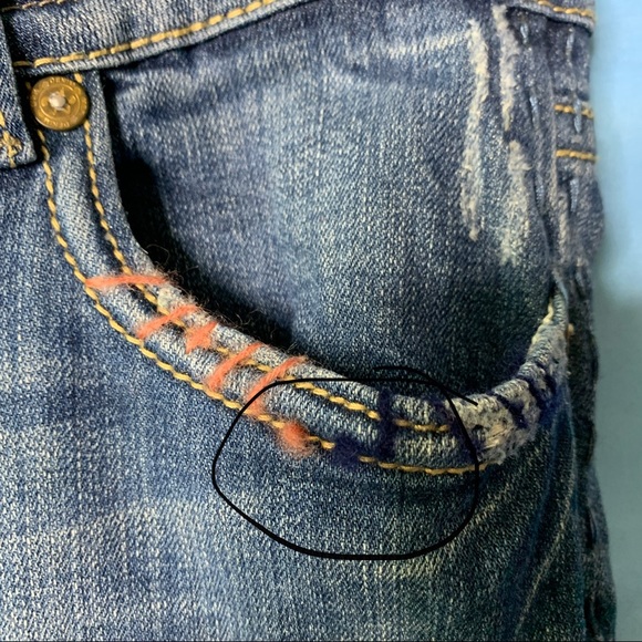 MeK Denim- Portland Bootcut Distressed Jeans 31/34 - Picture 6 of 16